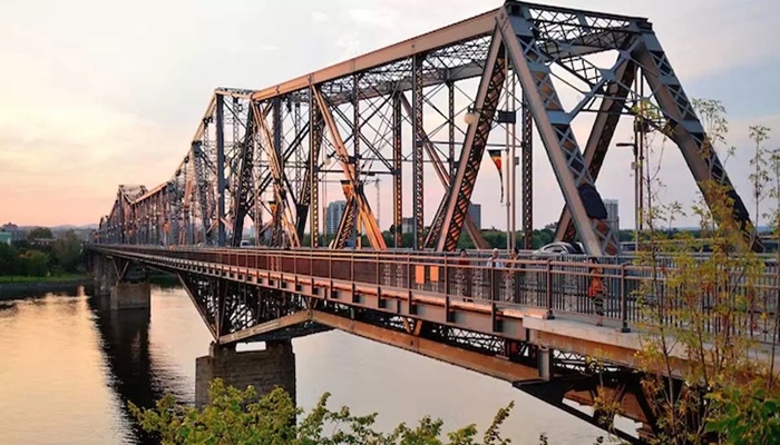 Double-Decker Road-Rail Bridge