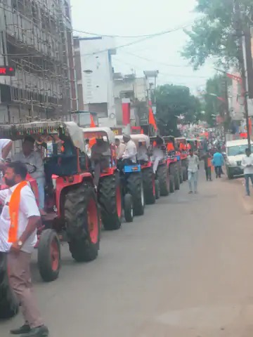 UBT sambhajinagar tractor morcha