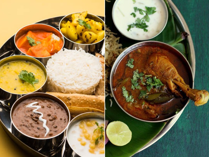 egetarian and non-vegetarian food items