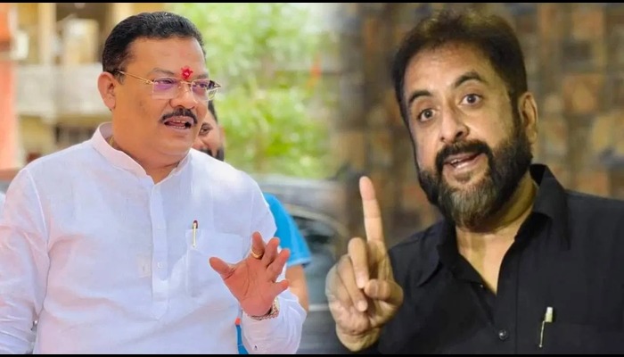 Social Justice Minister Sanjay Shirsat and former AIMIM MP Imtiyaz Jaleel. T