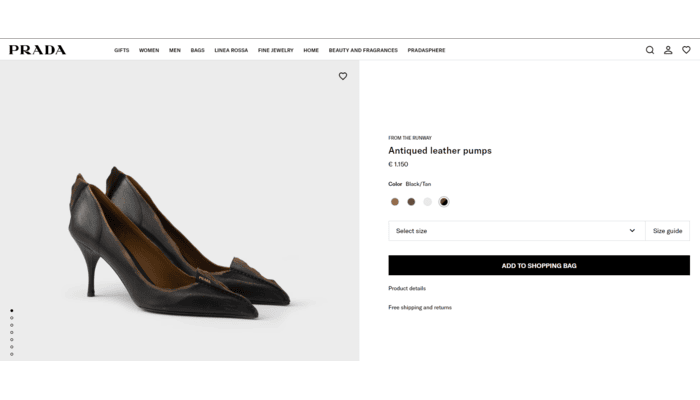 Antique Leather Pumps,prada