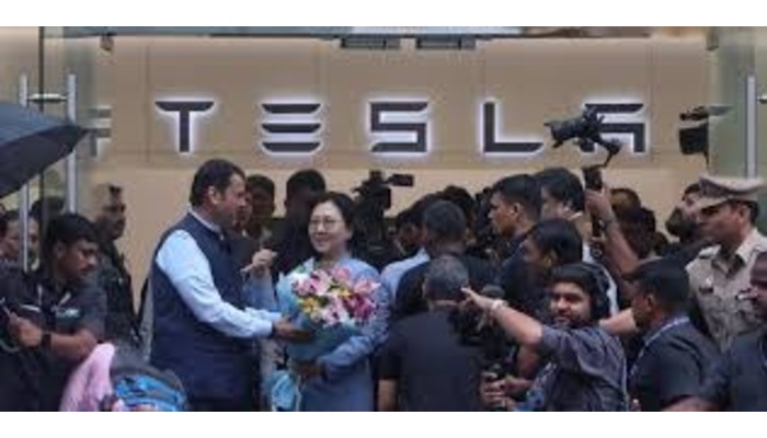 First Tesla Showroom in mumbai