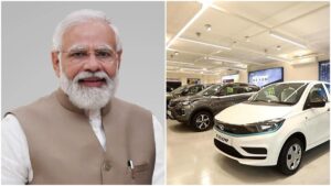 PM Modi Photo in Auto Showrooms