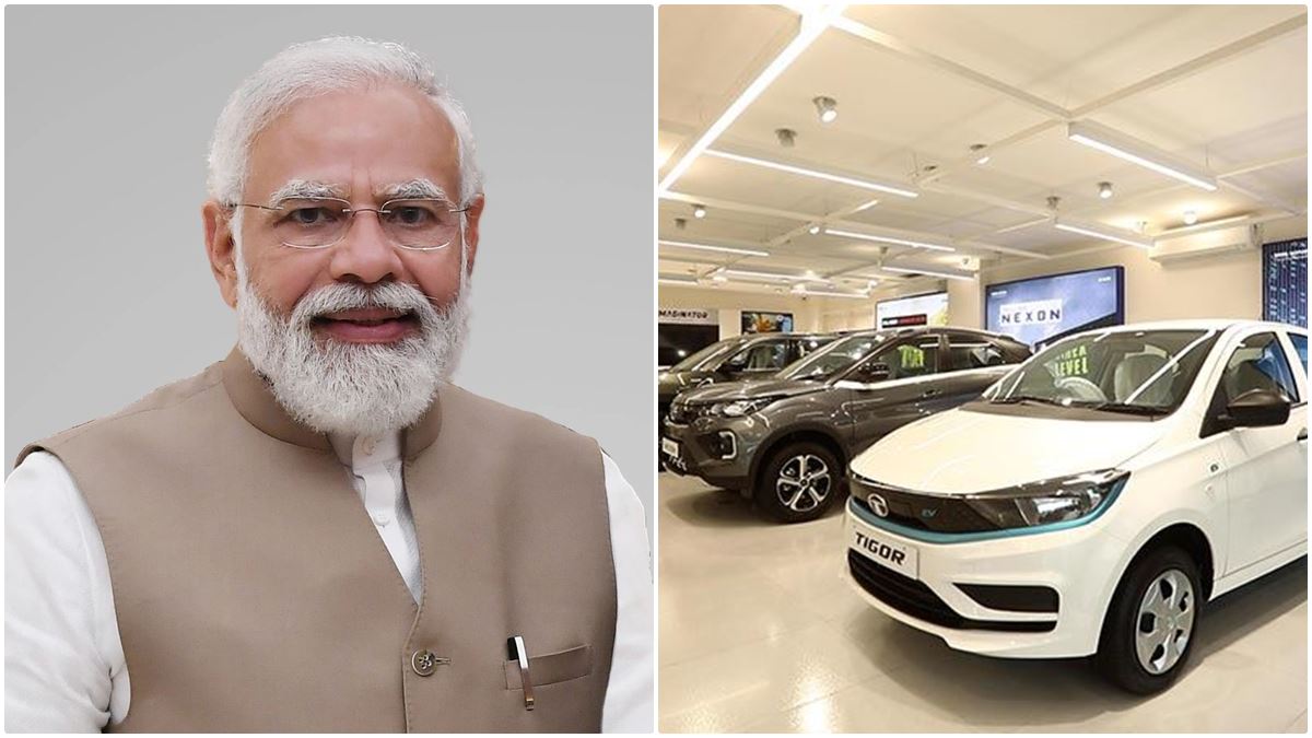 PM Modi Photo in Auto Showrooms