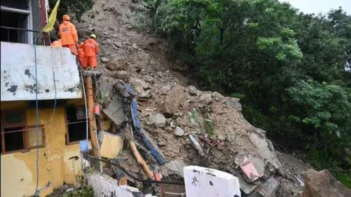 Massive Rockfall in Kullu Buries Two Under Rubble; Himachal Hit by Torrential Rains