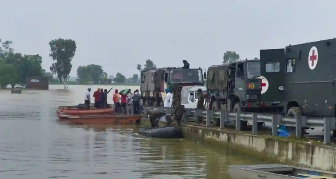 Floods Grip 9 Districts in Punjab; Vaishno Devi Temple Closed for 7 Days