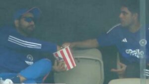 Rohit Sharma Shubman Gill Popcorn Video