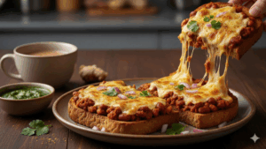Rajma Cheesy Toast