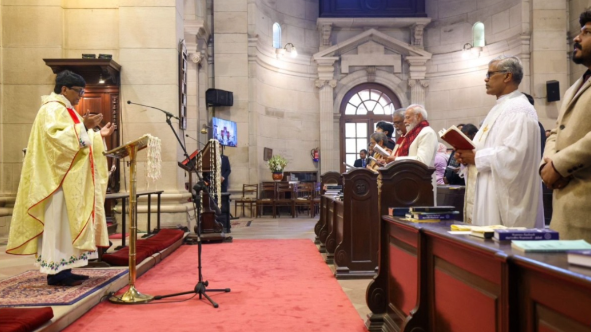 Narendra Modi In Church