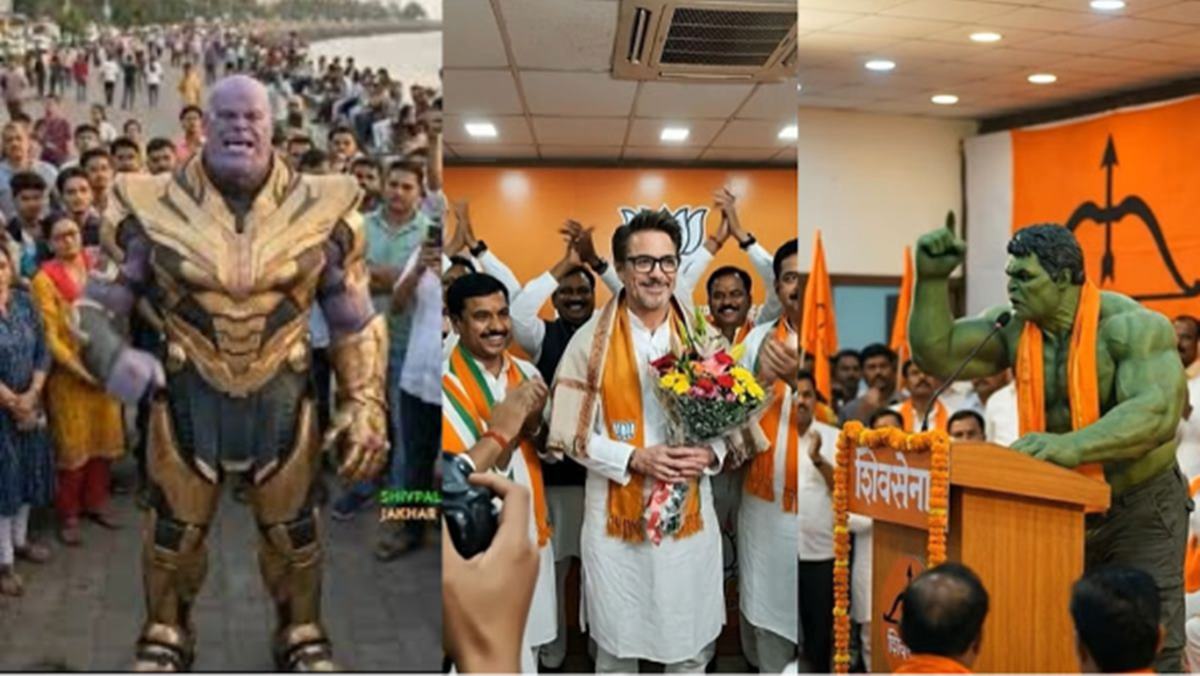 Marvel Superheroes in Maharashtra Elections