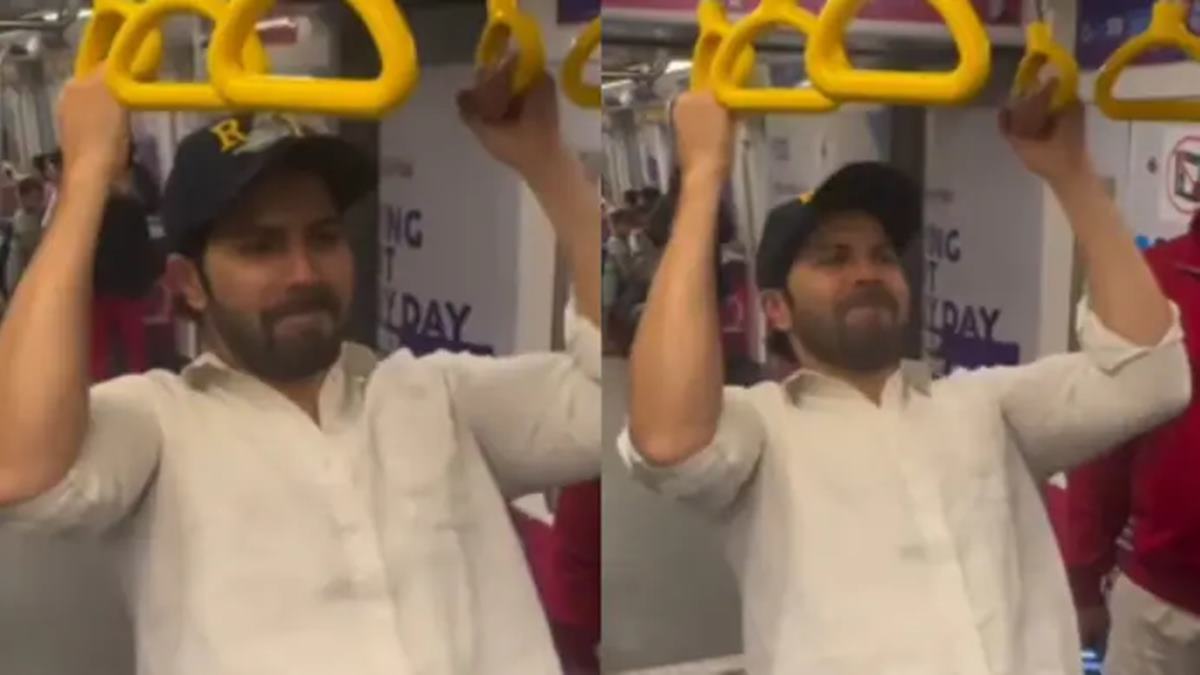 Varun Dhawan Mumbai Metro Pull ups