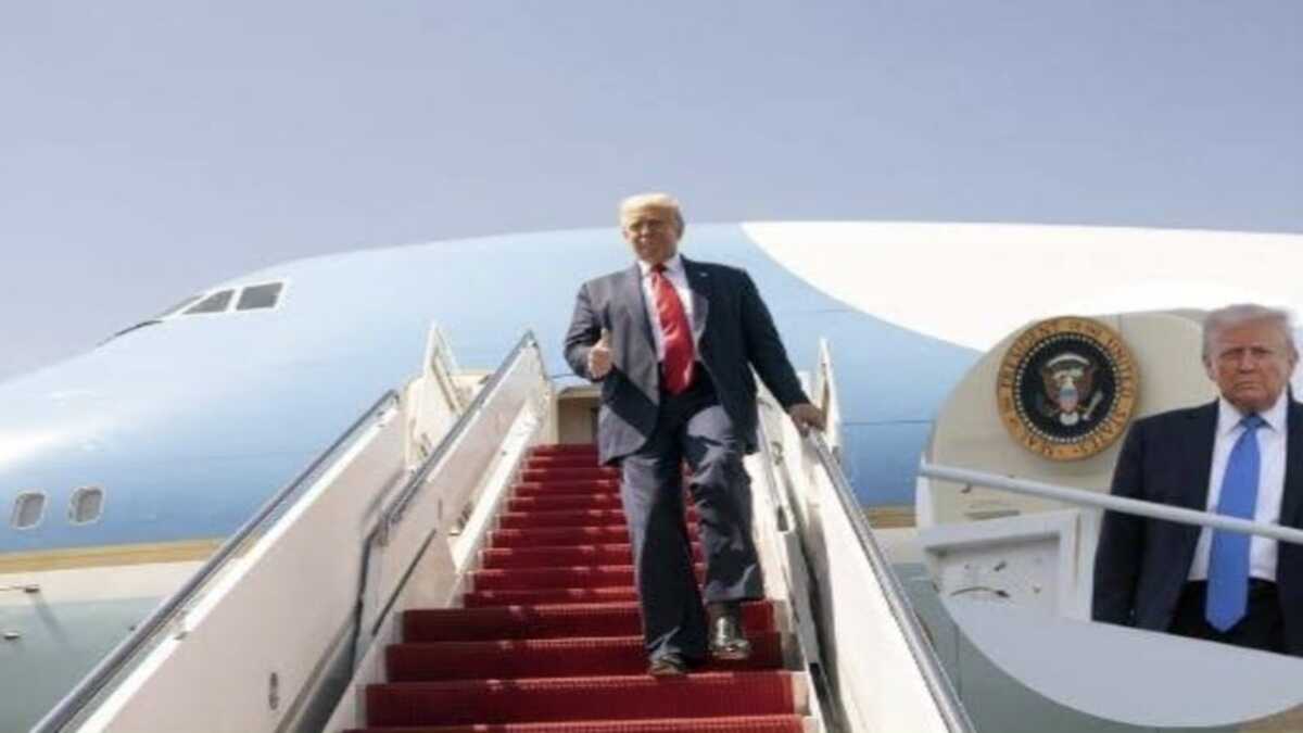 Trump Air Force One Returns After Technical Glitch