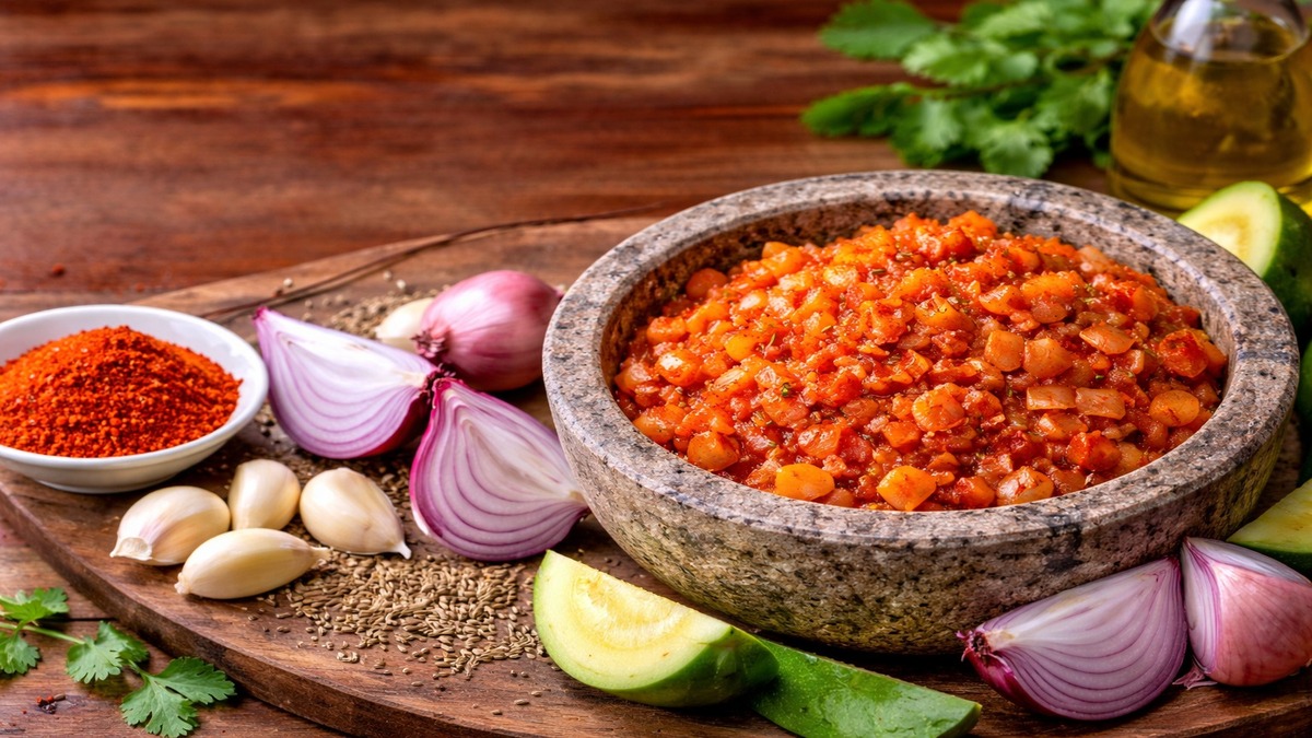 Marathwada's spicy Raw Onion Chutney