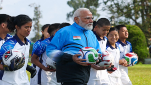PM Modi Playing Football