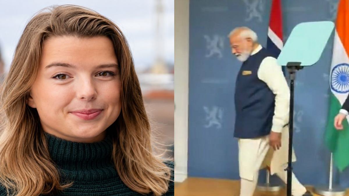 PM Modi Norway Visit: पंतप्रधान मोदींना प्रश्न विचारण्याचा प्रयत्न करणारी 'ती' परदेशी पत्रकार कोण? सोशल मीडियावर तुफान चर्चा