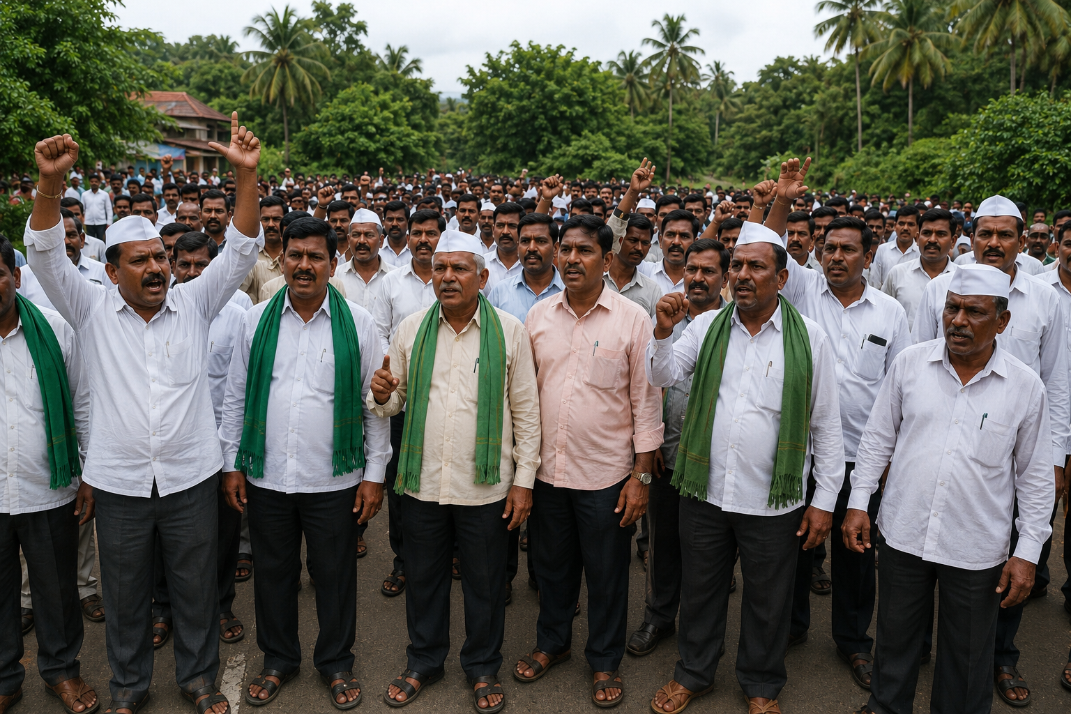 Kokan Farmers Protest In Mumbai