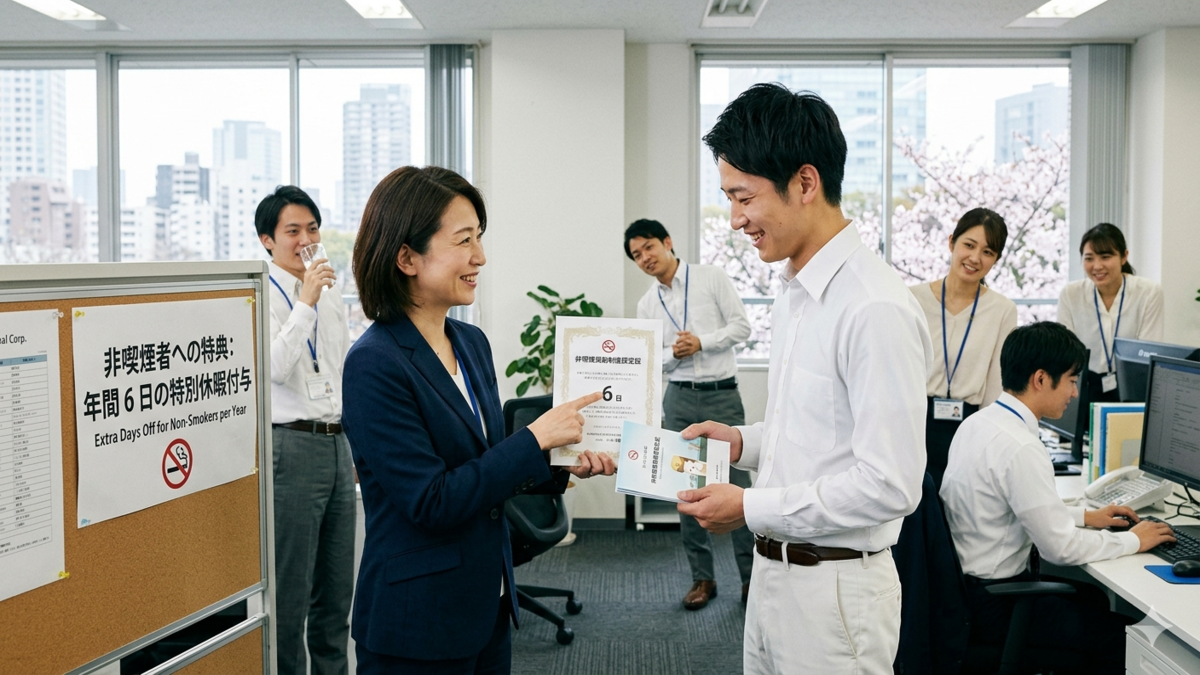 Japanese Company Grants 6 Extra Leave Days to Non-Smokers