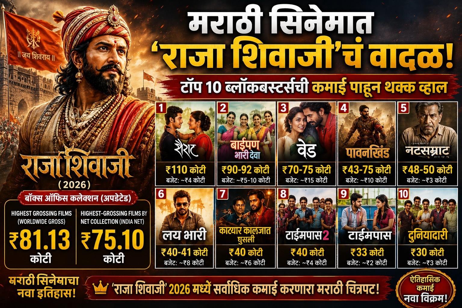 Raja Shivaji Box Office Collection