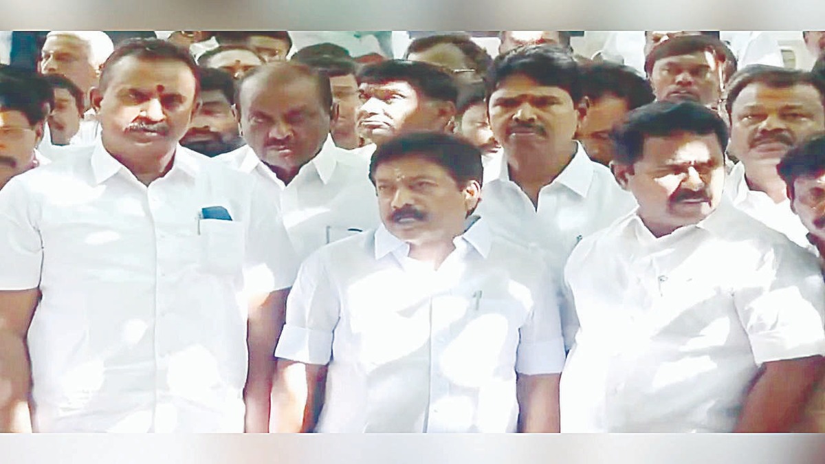 BJP split AIADMK to topple Congress government