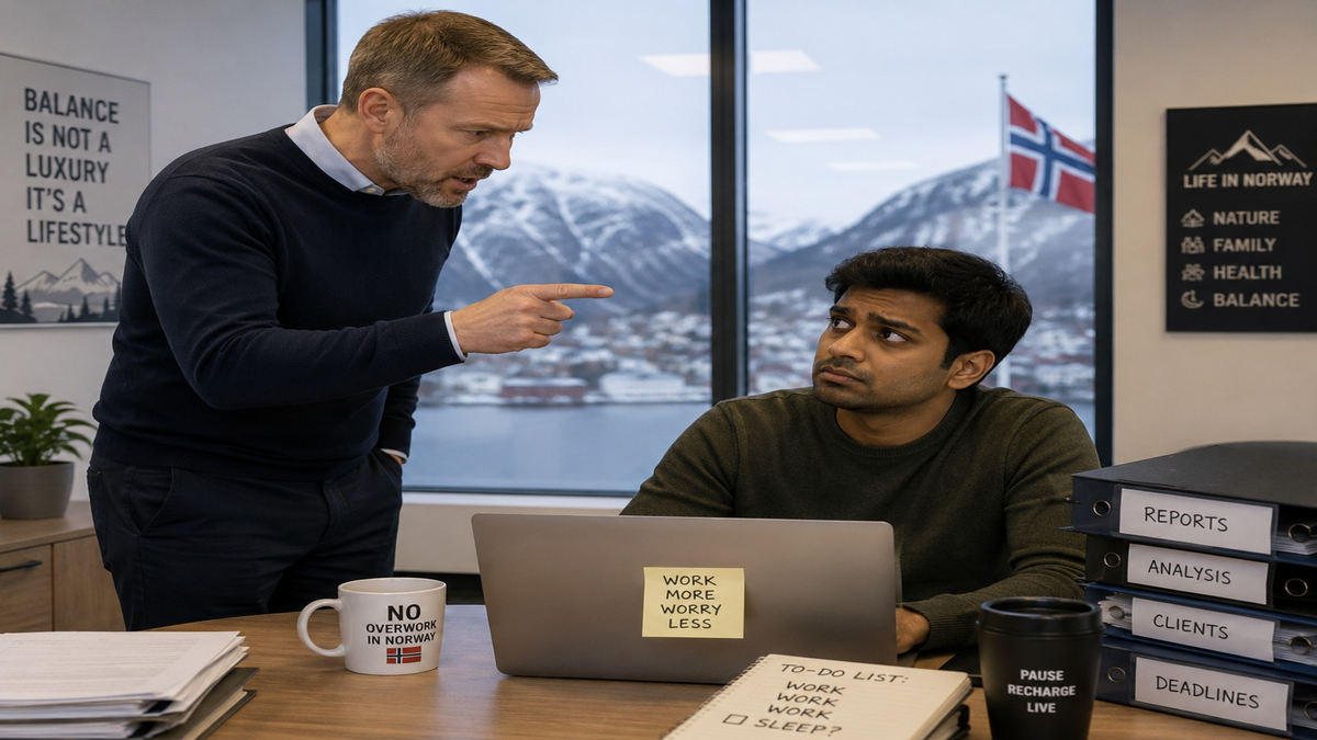 Boss Scolds Indian Employee for Overworking in Norway