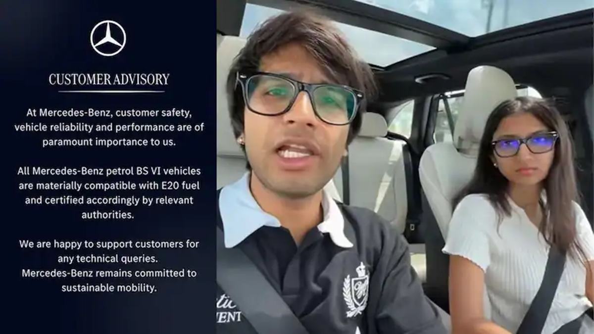 Sourav Joshi Mercedes Mileage: सौरव जोशीच्या दाव्यानंतर मर्सिडीज-बेंझ कंपनी मैदानात! E20 पेट्रोलमुळे कमी मायलेज मिळाल्याच्या दाव्यावर कंपनीने अधिकृतपणे दिले 'हे' उत्तर